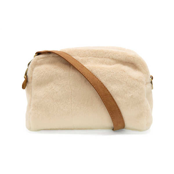 Ginny Faux Fur Corssbody Bag [Ivory-L8256]