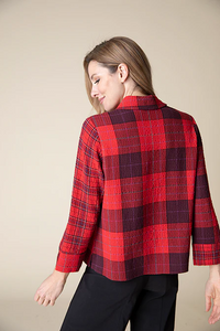 Girl Gone Plaid Mixed Shirt [Apple-40790]