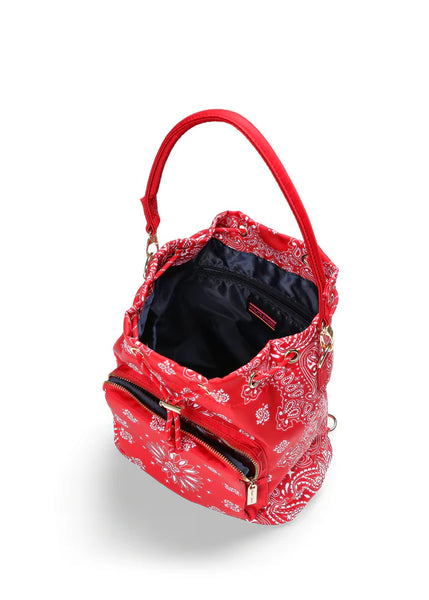 Harley Bucket Bag [Red Bandana]