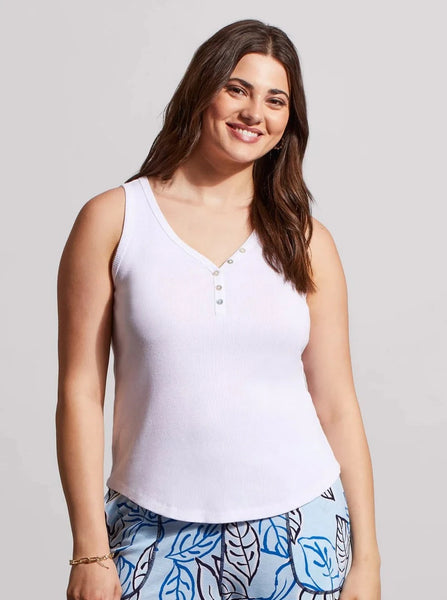 Henley Tank W Buttons [White-5361O]