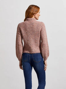 High Funnel Neck Oversized Sweater [Rose Blush-7898O]