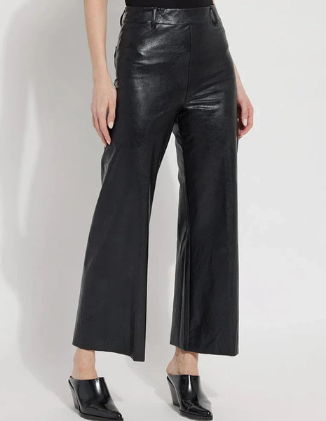 High Waist Vegan Leather [Kohl Black-10-3253-M8]