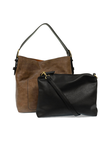 Hobo Black Handle Handbag [Cocoa-L8008]