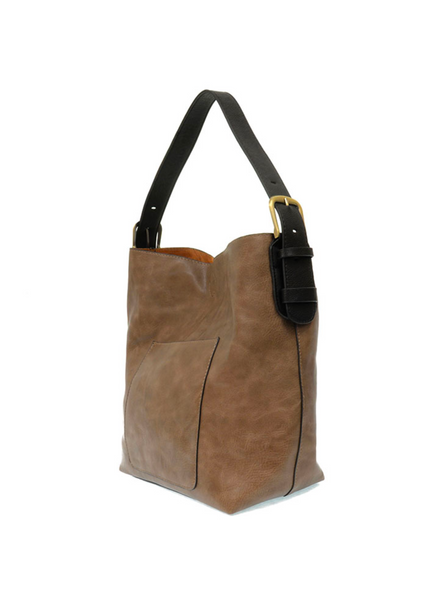 Hobo Black Handle Handbag [Cocoa-L8008]
