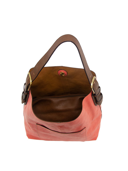 Hobo Coffee Handle Handbag [Living Coral-L8008]