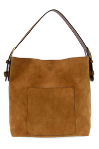 Hobo Coffee Handle Suede Handbag [Toffee-L8235]