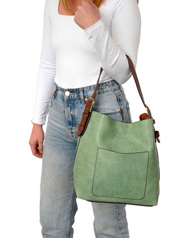 Hobo Handle Handbag [Bermuda Green-L8008]