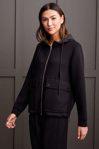 Hooded Zip Up [Black-7965O]