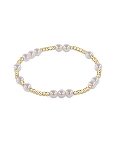 Hope Unwritten 5MM Bead Bracelet Pearl [BHOPUNWPE5]