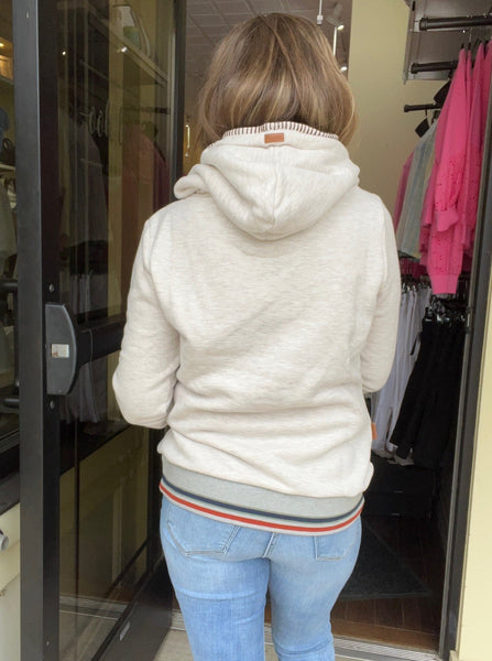 Annook Blanket Stitch Pullover [Heather Oatmeal-5415]