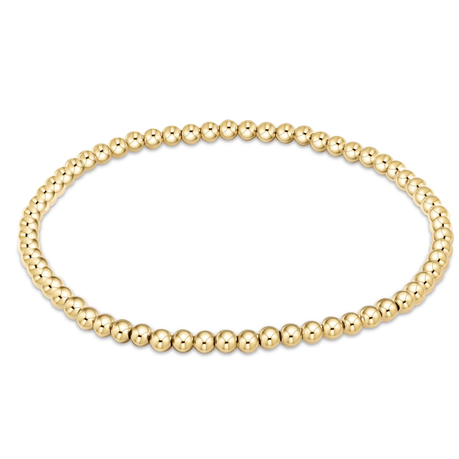 Egirl Classic Gold 3MM Bead Bracelet [EGBCLG3]