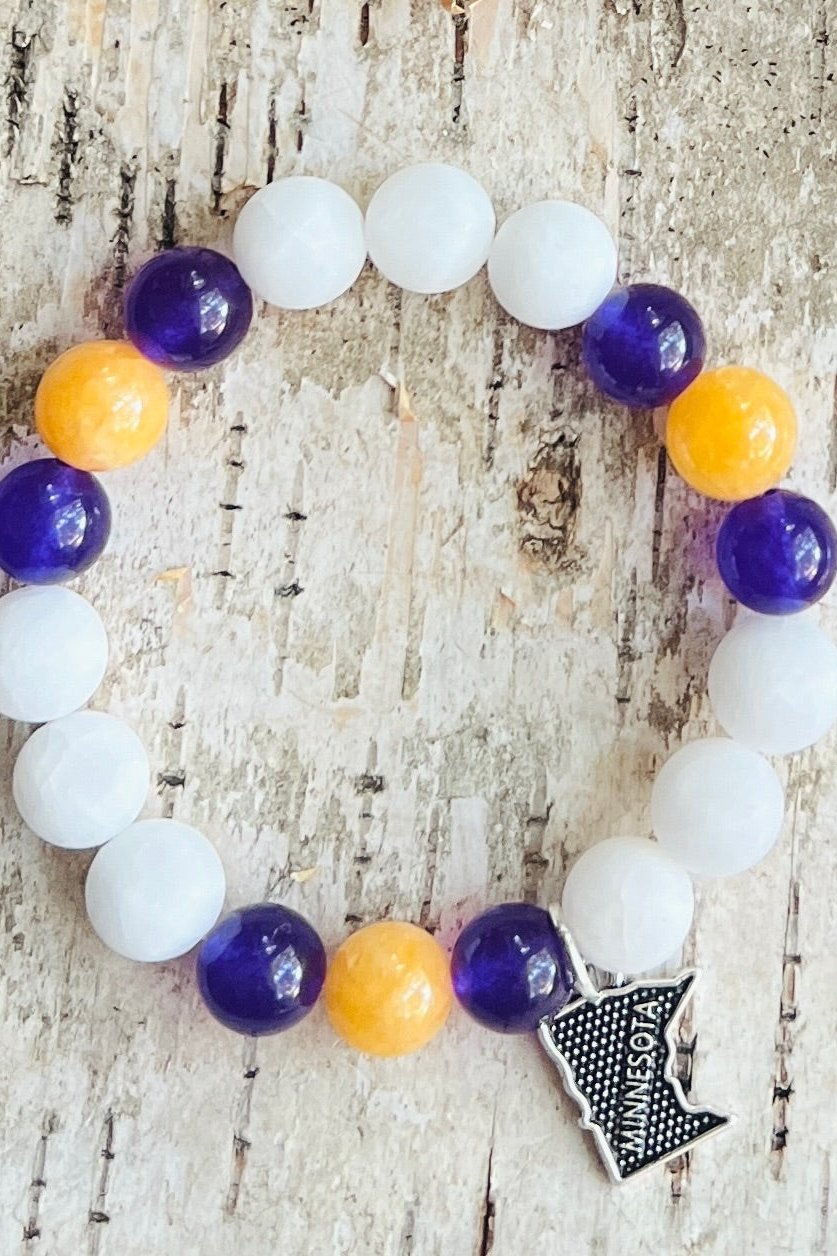 Minnesota Pro Bracelet [Purple/White/Gold]