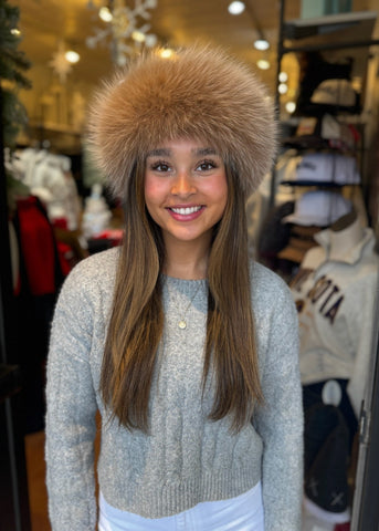 Fox Fur Headband/Collar [Latte-HB100F]