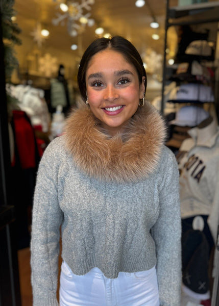 Fox Fur Headband/Collar [Latte-HB100F]