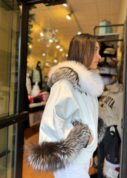 Leather Jacket [White-JKMK76]