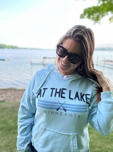 At The Lake Hooded Sweatshirt [Powder Blue]