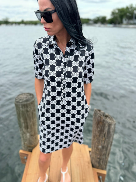 Lulu B Collar Button Down Dress [MDBW-SPX4558]