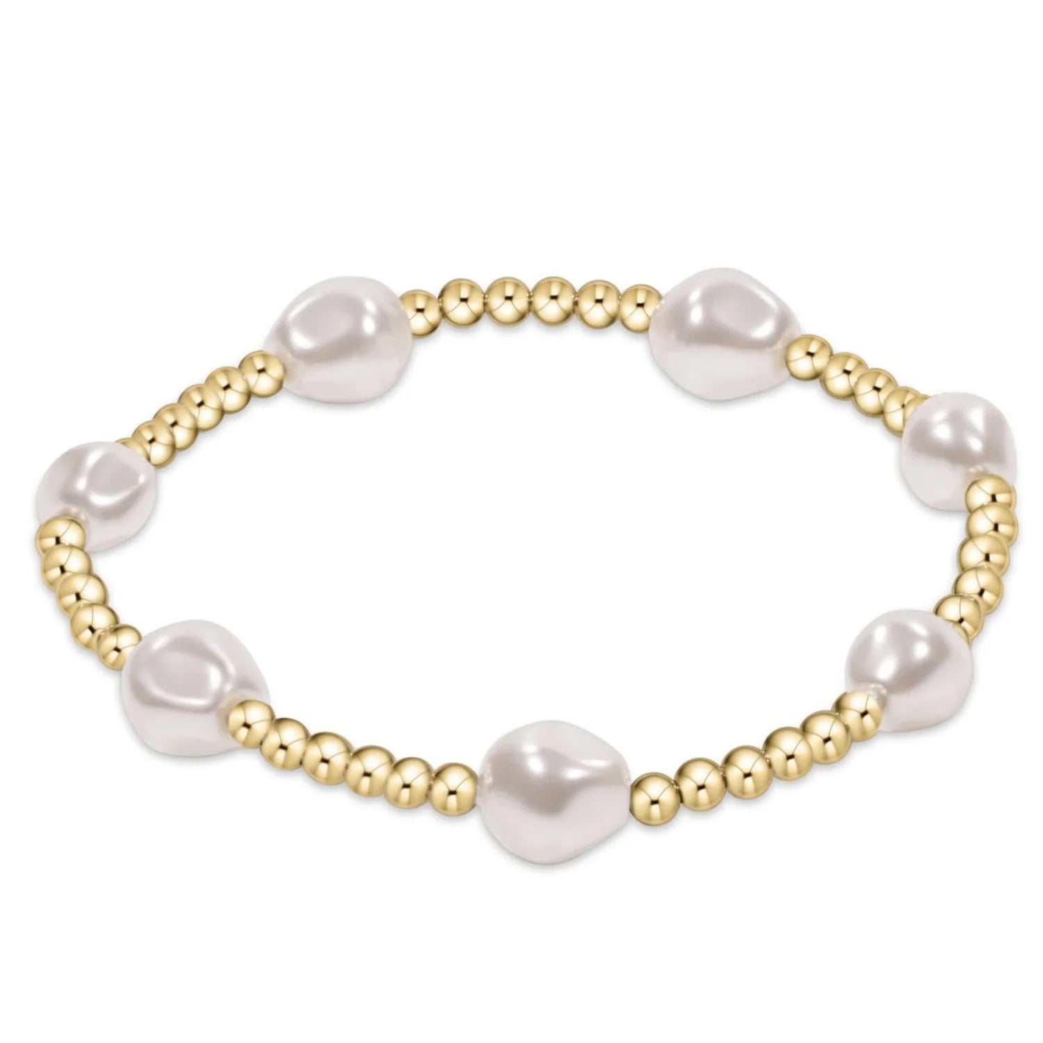 Admire Gold 3MM Bead Bracelet Aquamarine [BADG3AQ]