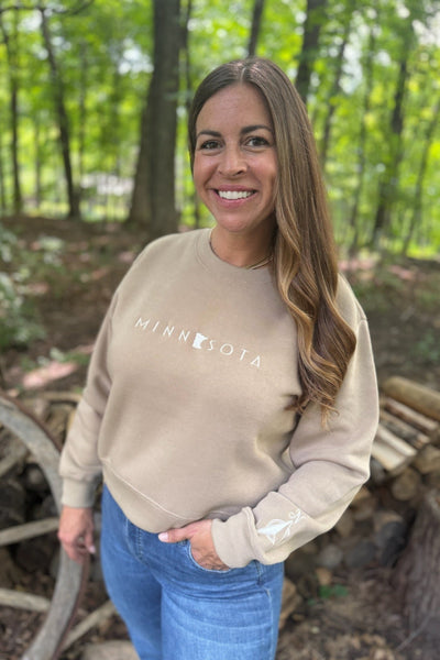 Minnesota State Midi Crew Sweatshirt [Khaki]