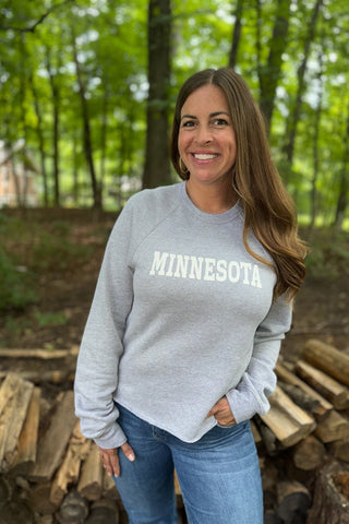 Minnesota Crewneck Sweatshirt [Heather Grey]