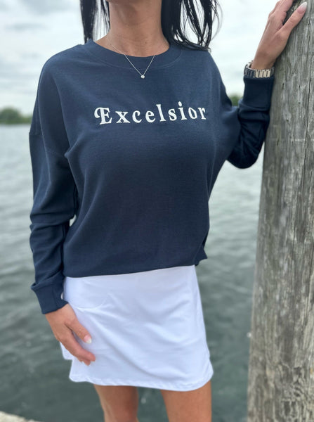 Excelsior Terry Crew Sweatshirt [Navy]