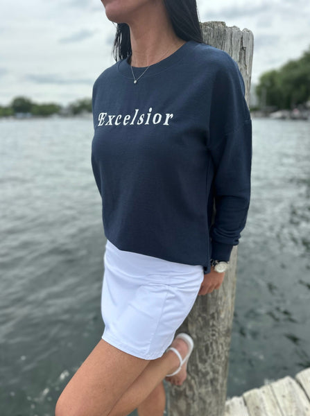 Excelsior Terry Crew Sweatshirt [Navy]