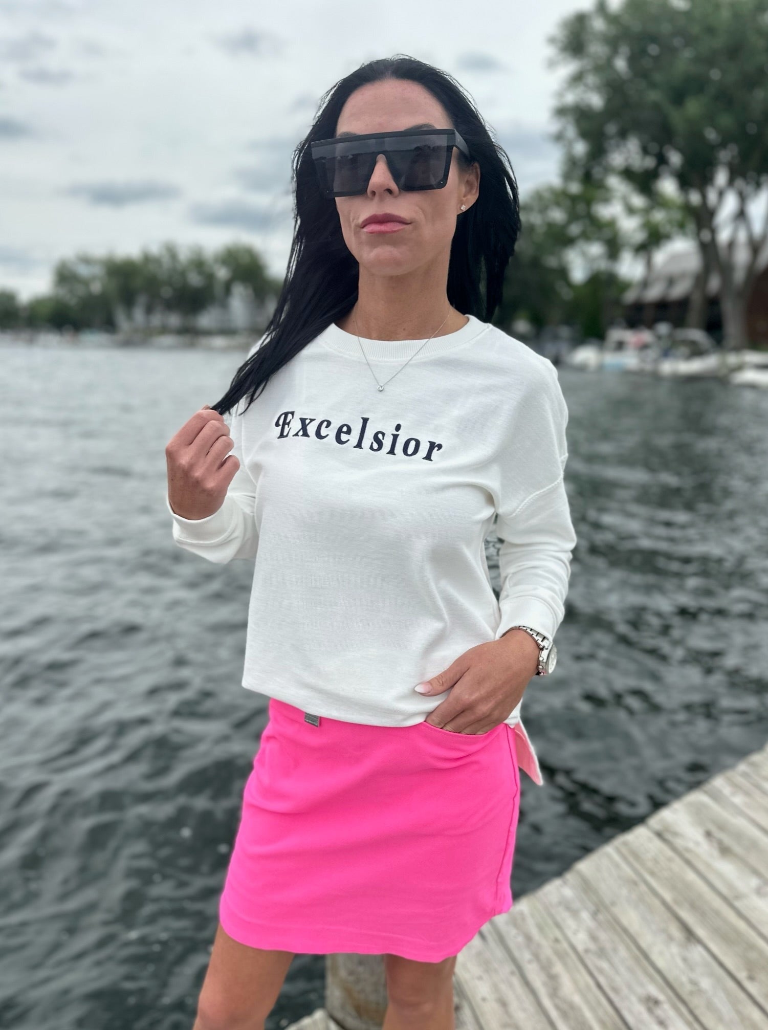 Excelsior Terry Crew Sweatshirt [Ivory]