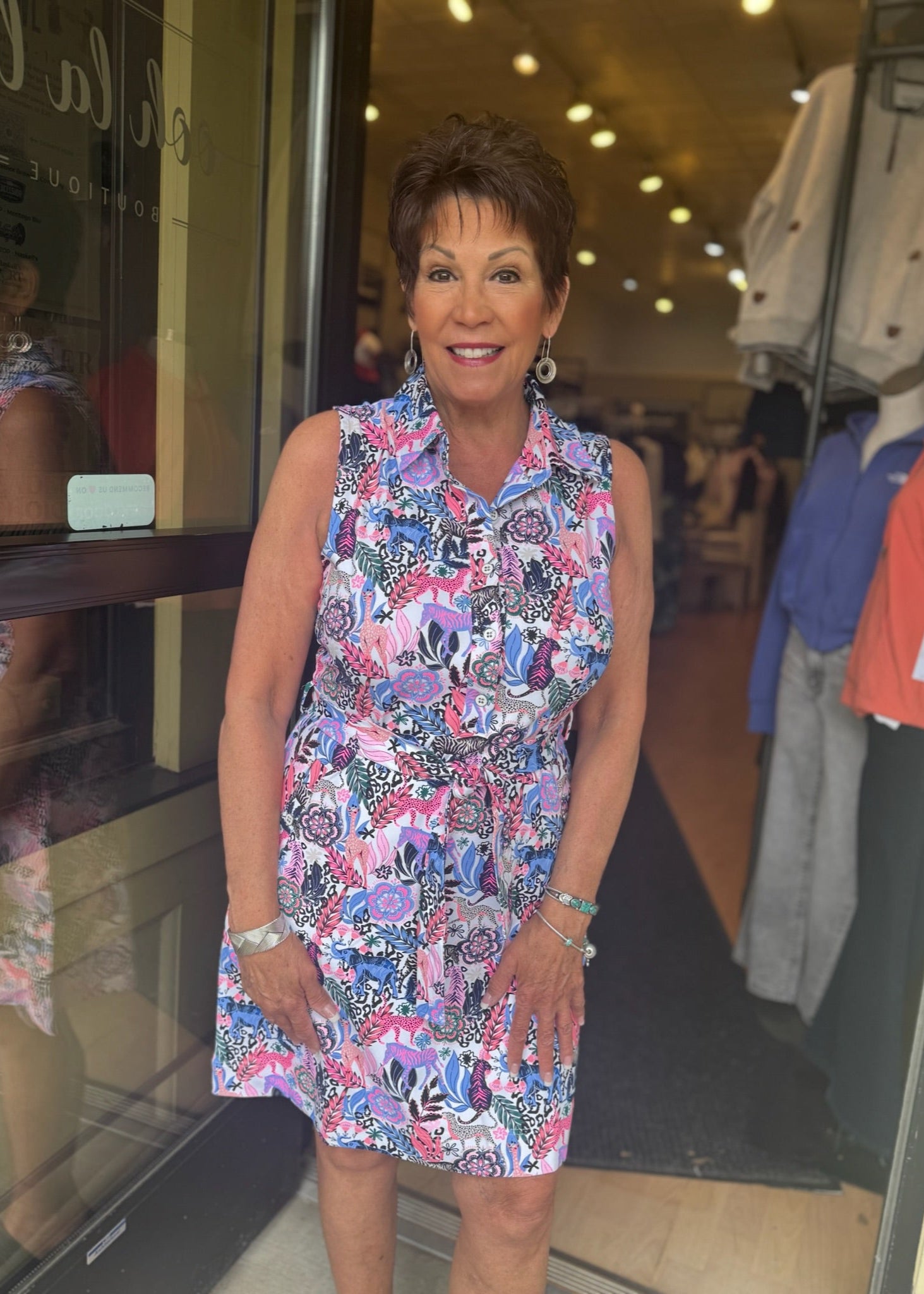 Lulu B Sleeveless Safari Dress [JTMU-SPX4484P]