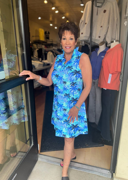 Lulu B V-Neck Ruffle Dress [PTBL-SPX4444P]