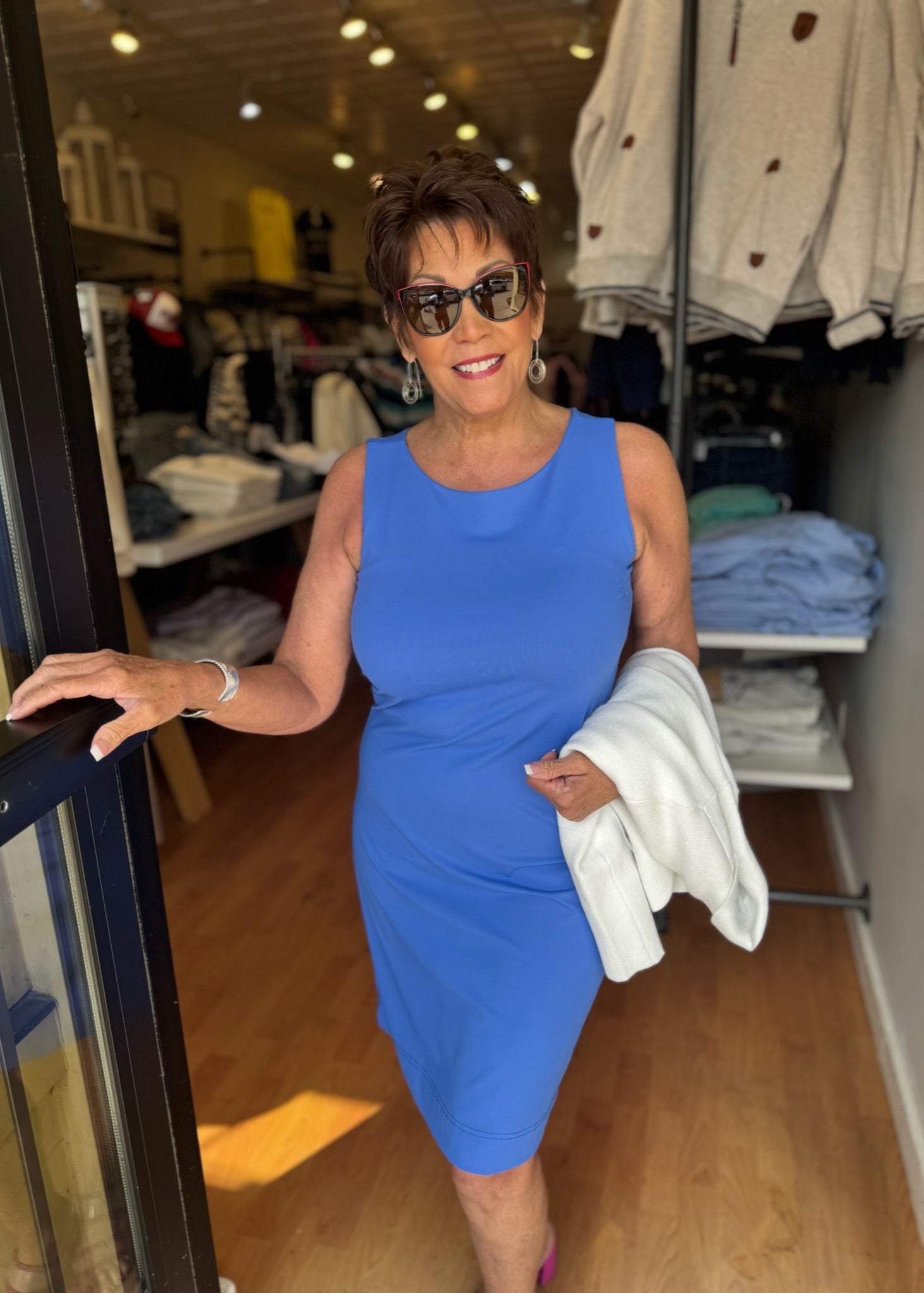 lulu ladies dress B Sleeveless Travel [BLU-SPX4426S] Ooh La La Boutique MN S / BLU PUERTO RICO BASEBALL JERSEY
