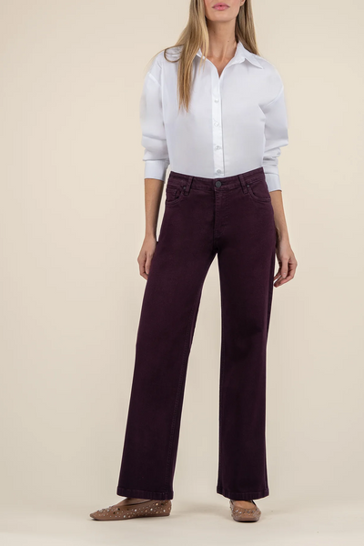 Jean High Rise Wide Leg Clean [Eggplant-KP1705MB1L]