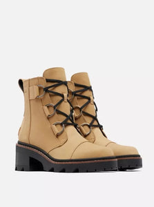 Joan Now Lace Boot [Caribou Buff/Black]