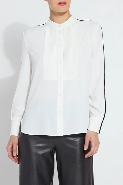 Josephine Tuxedo Shirt [Off White-23-3455-M4]