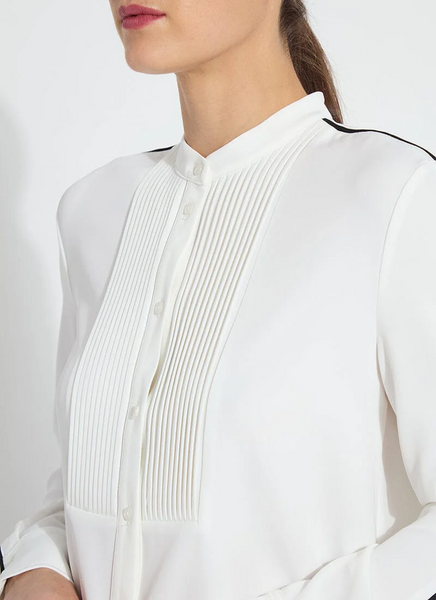 Josephine Tuxedo Shirt [Off White-23-3455-M4]