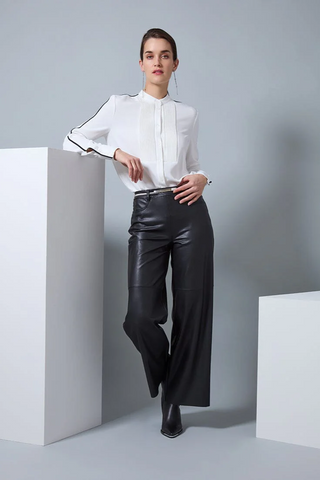 Josephine Tuxedo Shirt [Off White-23-3455-M4]