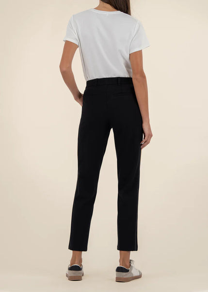 Fay High Rise Straight Leg [Black/Ivory-KB68401]