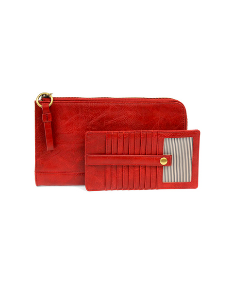 Karina Convertible Wristlet & Wallet [Red-L8082]