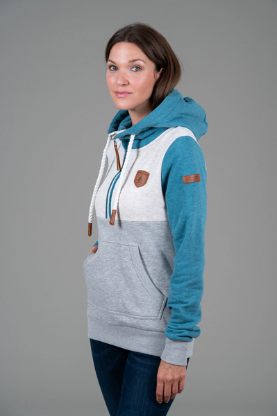 Kaya Hoodie [Peacock Blue Mix-5559]