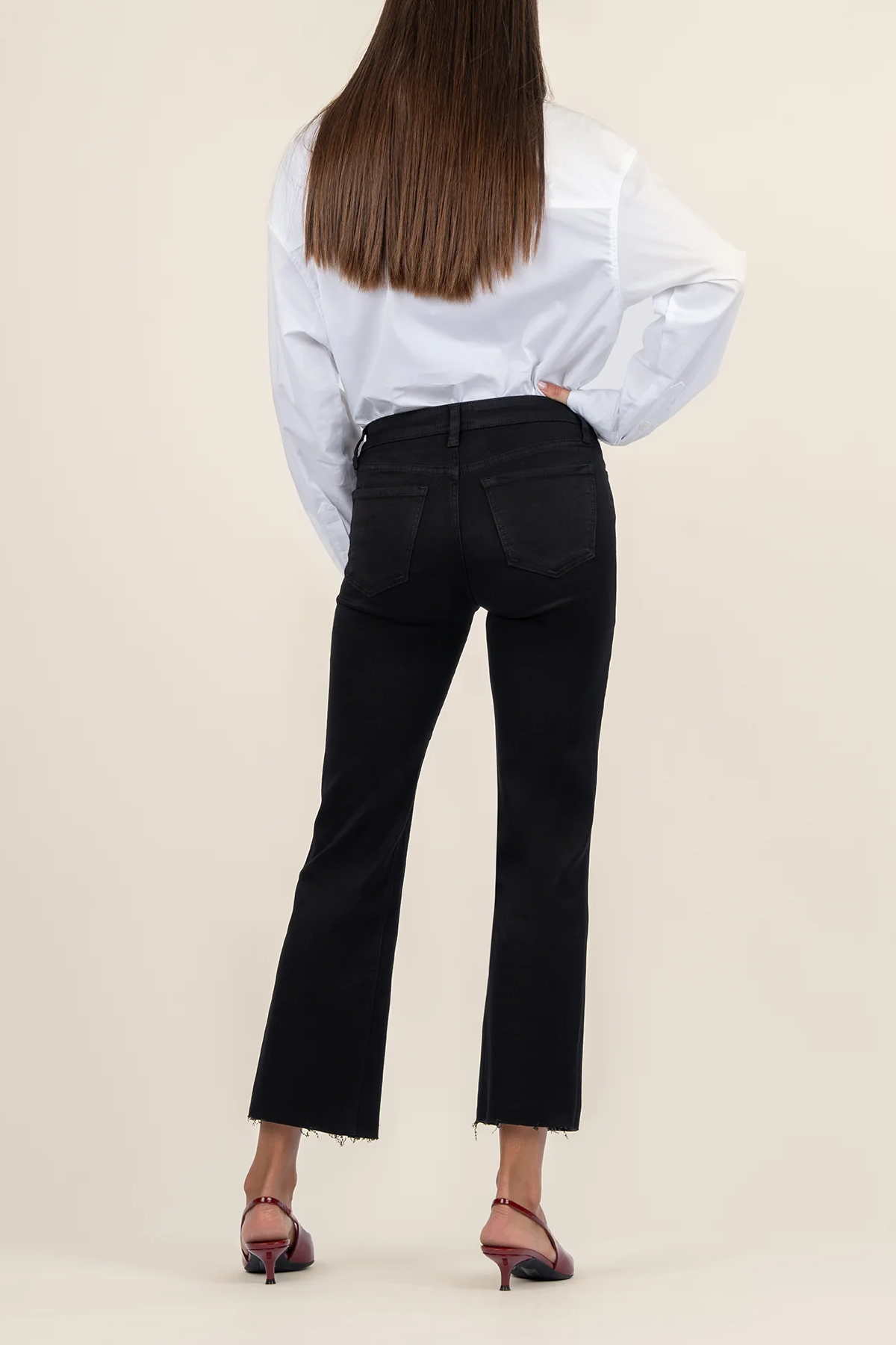 Kelsey Mid Rise Ankle Pant [Black-KP1742MA1]