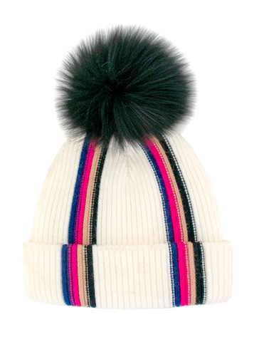 Knit Hat [White-HTAN75]