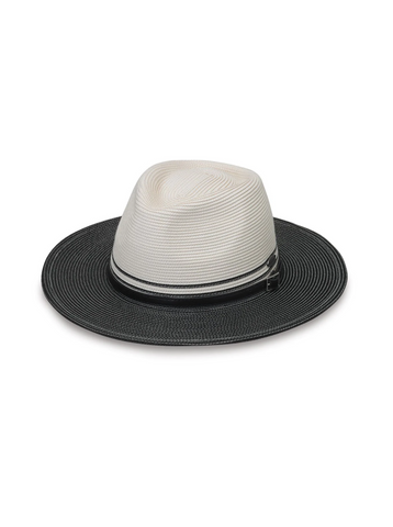 Kristy Hat [Ivory/Black-KRI-22-BK]