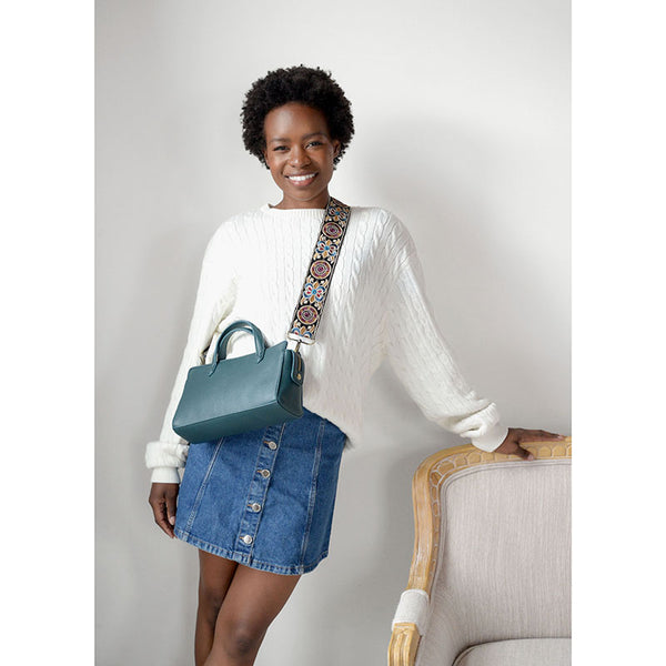 Mira Mini Tote Crossbody [Dark Teal-L8318]