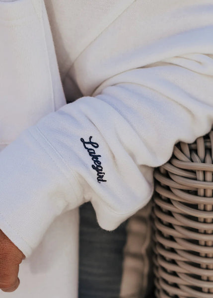 French Terry Button Front [White-RBF001]