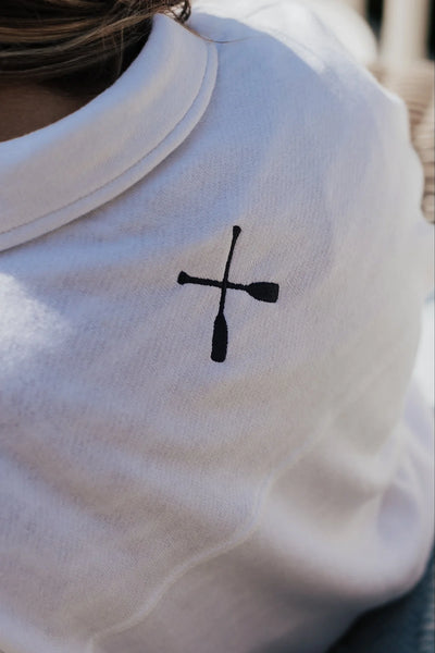 French Terry Button Front [White-RBF001]