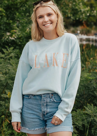 Sanded Fleece Boyfriend Crew Neck Sweatshirt [Surf-FCN004]