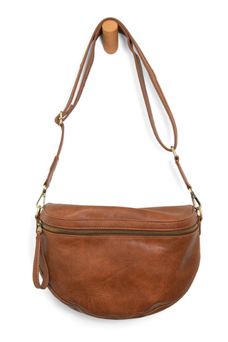 Laura Contrast Strap Sling Bag [Pecan-L8242]