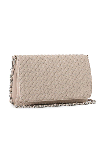 Lexi Fawn Flap Crossbody [Light Taupe]