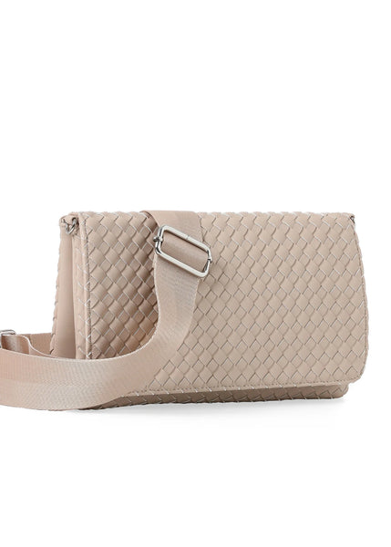 Lexi Fawn Flap Crossbody [Light Taupe]