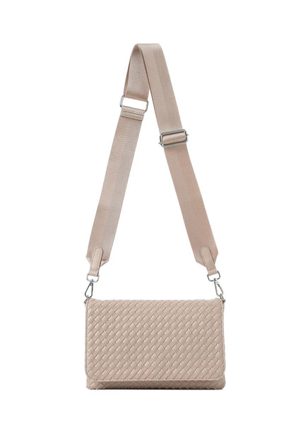 Lexi Fawn Flap Crossbody [Light Taupe]