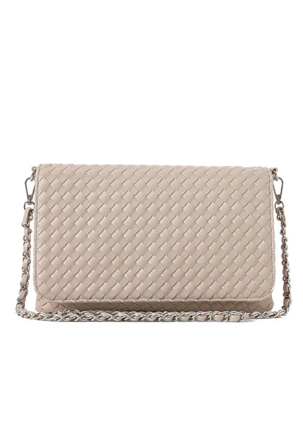 Lexi Fawn Flap Crossbody [Light Taupe]